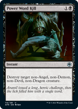 Power Word Kill [Dungeons & Dragons: Adventures in the Forgotten Realms] Magic: The Gathering