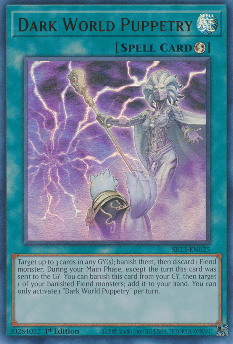 Dark World Puppetry [SR13-EN025] Ultra Rare Yu-Gi-Oh!
