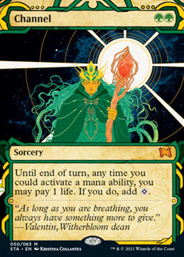 Channel (Foil Etched) [Strixhaven: School of Mages Mystical Archive] Magic: The Gathering