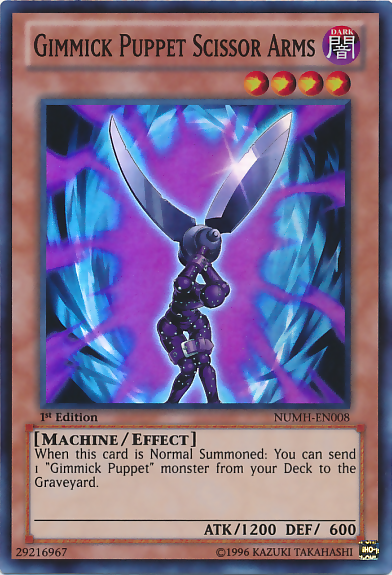Gimmick Puppet Scissor Arms [NUMH-EN008] Super Rare Yu-Gi-Oh!