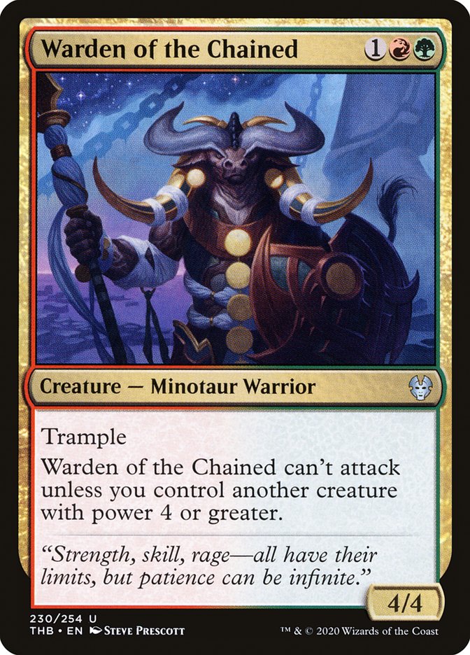 Warden of the Chained [Theros Beyond Death] Magic: The Gathering