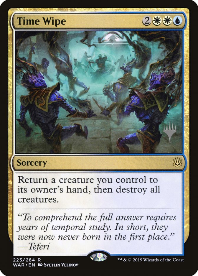Time Wipe (Promo Pack) [War of the Spark Promos] Magic: The Gathering