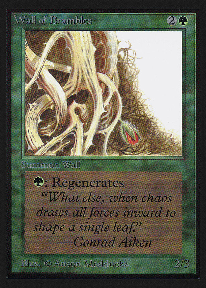 Wall of Brambles [International Collectors' Edition] Magic: The Gathering