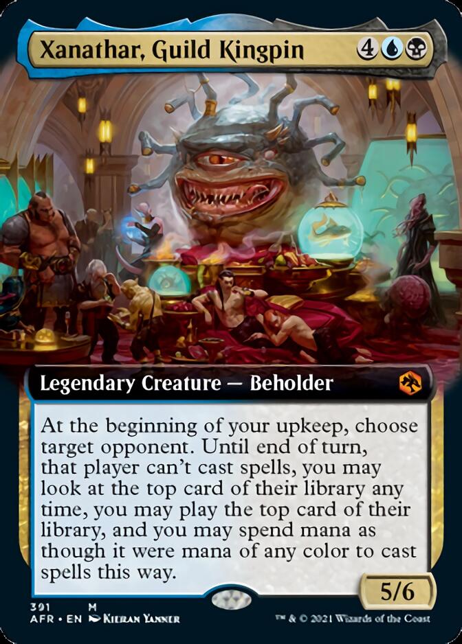 Xanathar, Guild Kingpin (Extended Art) [Dungeons & Dragons: Adventures in the Forgotten Realms] Magic: The Gathering