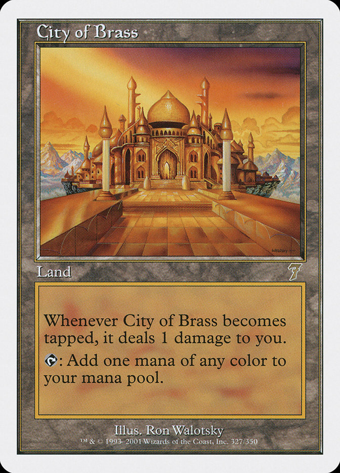 City of Brass [Seventh Edition] Magic: The Gathering