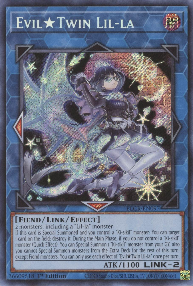 Evil Twin Lil-la [BLCR-EN097] Secret Rare Yu-Gi-Oh!
