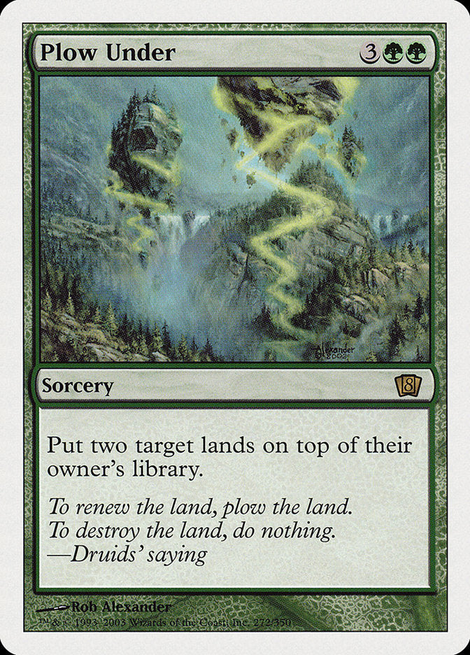 Plow Under [Eighth Edition] Magic: The Gathering