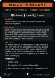 Into the Story: Horror Edition (Magic Minigame) [Innistrad: Midnight Hunt Minigame] Magic: The Gathering