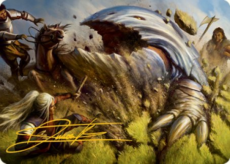 Bulette Art Card (Gold-Stamped Signature) [Dungeons & Dragons: Adventures in the Forgotten Realms Art Series] Magic: The Gathering