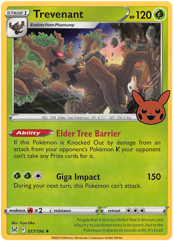 Trevenant (017/196) [Trick or Trade 2023] Pokémon
