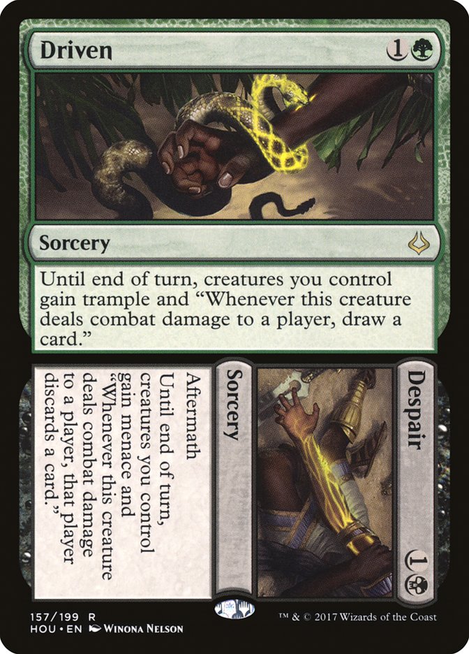 Driven // Despair [Hour of Devastation] Magic: The Gathering