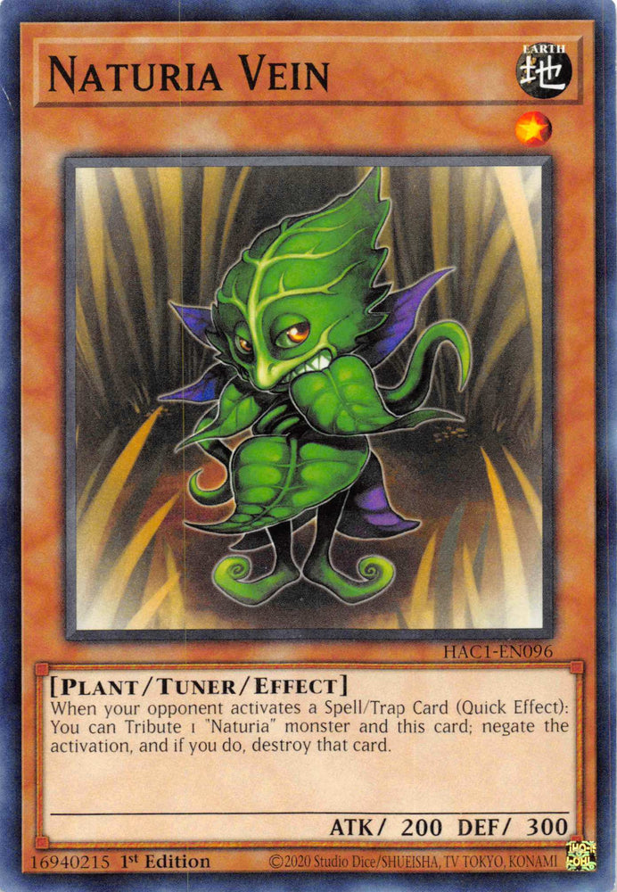 Naturia Vein [HAC1-EN096] Common Yu-Gi-Oh!