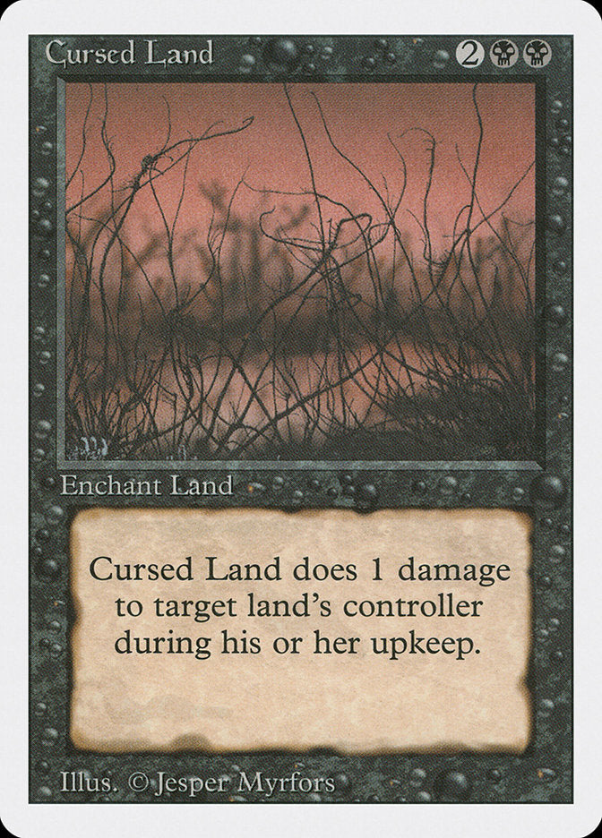 Cursed Land [Revised Edition] Magic: The Gathering