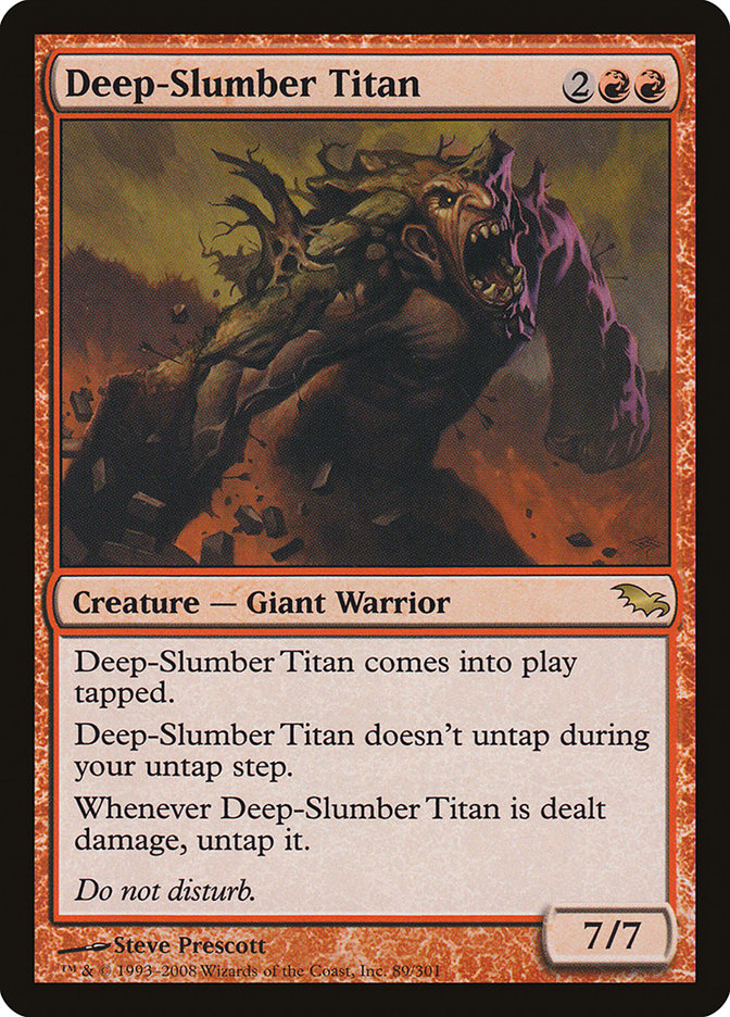 Deep-Slumber Titan [Shadowmoor] Magic: The Gathering