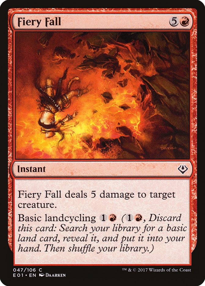 Fiery Fall [Archenemy: Nicol Bolas] Magic: The Gathering