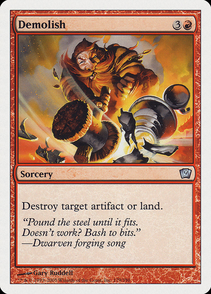 Demolish [Ninth Edition] Magic: The Gathering