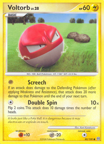 Voltorb (80/100) [Diamond & Pearl: Stormfront] Pokémon