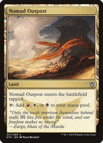 Nomad Outpost [Khans of Tarkir] Magic: The Gathering