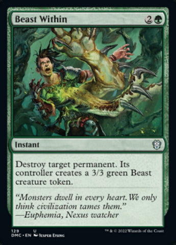 Beast Within [Dominaria United Commander] Magic: The Gathering