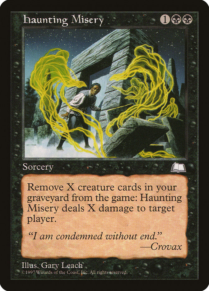 Haunting Misery [Weatherlight] Magic: The Gathering