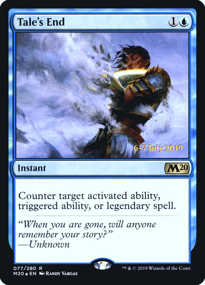 Tale's End [Core Set 2020 Prerelease Promos] Magic: The Gathering