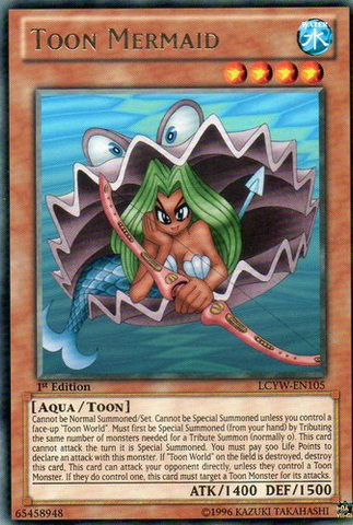 Toon Mermaid [LCYW-EN105] Rare Yu-Gi-Oh!