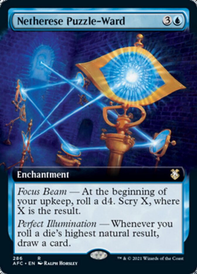 Netherese Puzzle-Ward (Extended Art) [Dungeons & Dragons: Adventures in the Forgotten Realms Commander] Magic: The Gathering