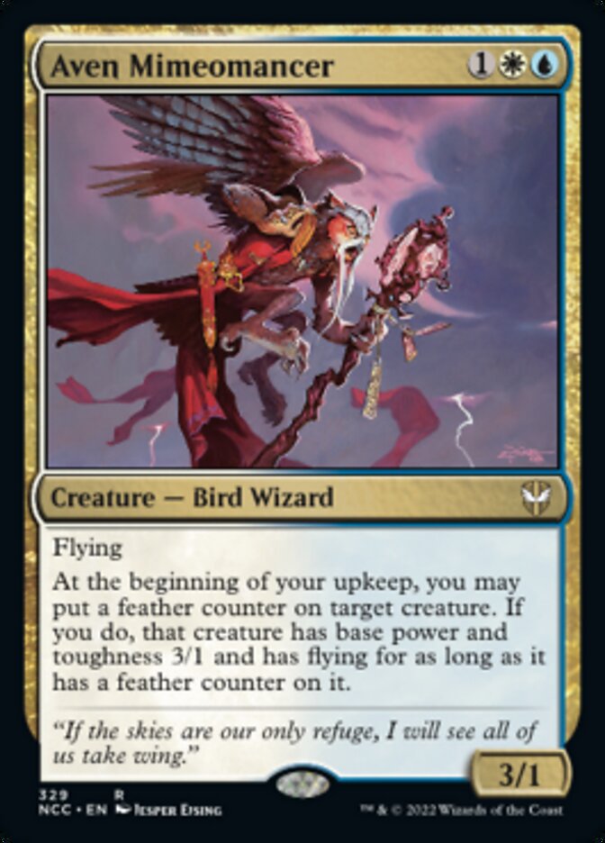 Aven Mimeomancer [Streets of New Capenna Commander] Magic: The Gathering
