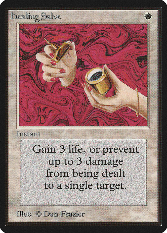 Healing Salve [Beta Edition] Magic: The Gathering