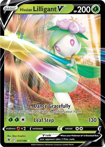 Hisuian Lilligant V (017/189) [Sword & Shield: Astral Radiance] Pokémon