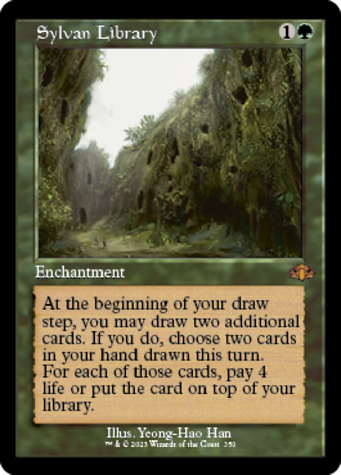 Sylvan Library (Retro) [Dominaria Remastered] Magic: The Gathering
