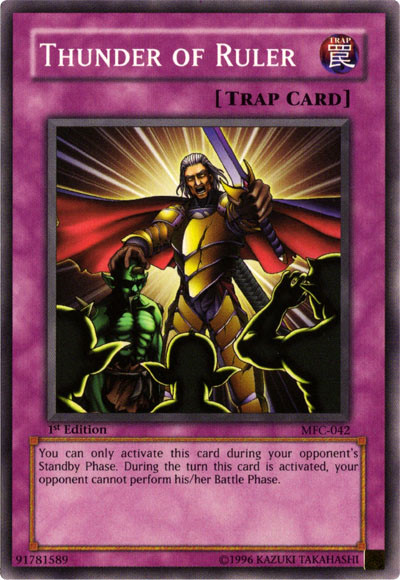 Thunder of Ruler [MFC-042] Common Yu-Gi-Oh!