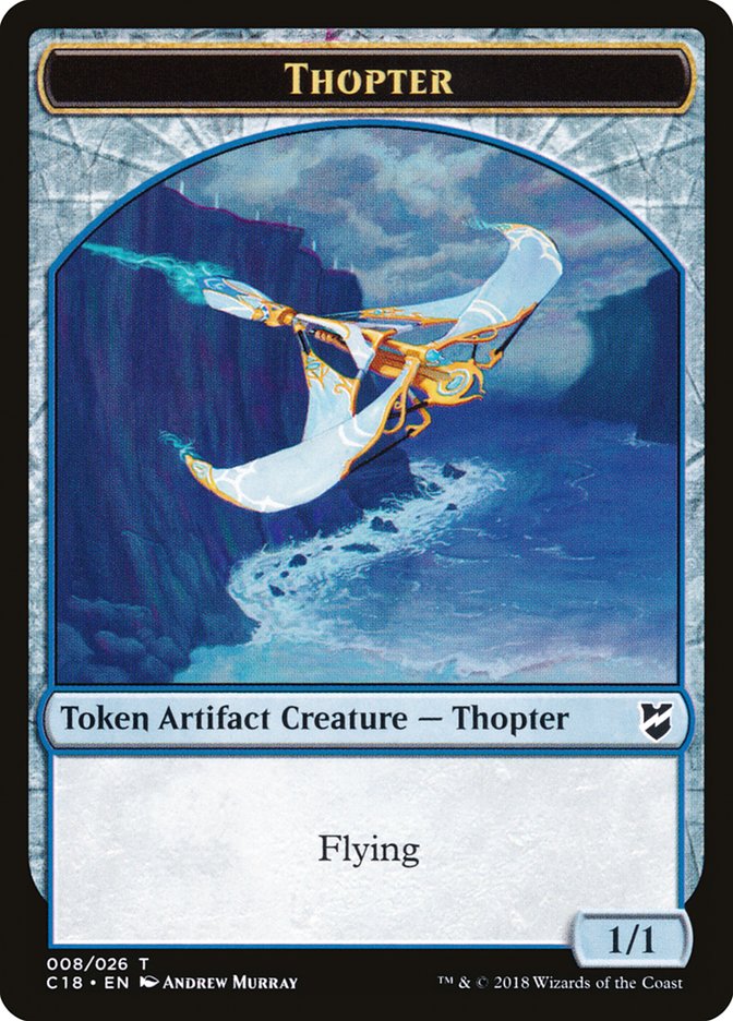 Myr (007) // Thopter (008) Double-Sided Token [Commander 2018 Tokens] Magic: The Gathering