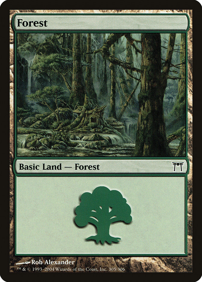 Forest (305) [Champions of Kamigawa] Magic: The Gathering