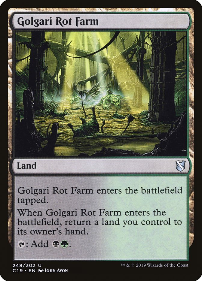 Golgari Rot Farm [Commander 2019] Magic: The Gathering