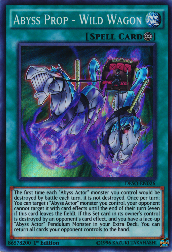 Abyss Prop - Wild Wagon [DESO-EN026] Super Rare Yu-Gi-Oh!