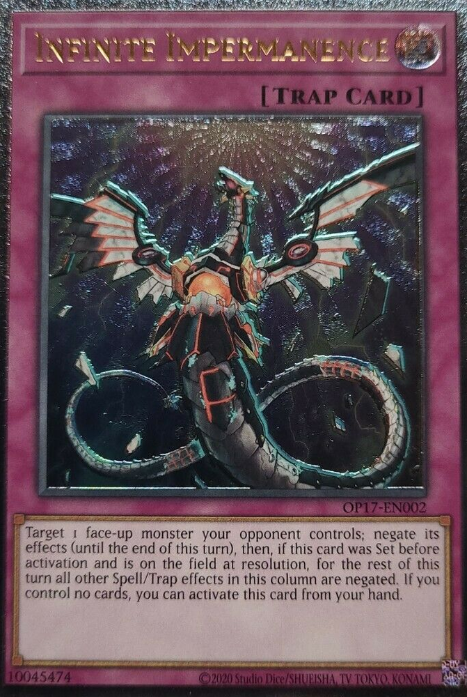 Infinite Impermanence [OP17-EN002] Ultimate Rare Yu-Gi-Oh!