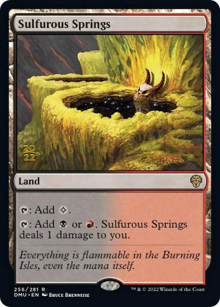 Sulfurous Springs [Dominaria United Prerelease Promos] Magic: The Gathering