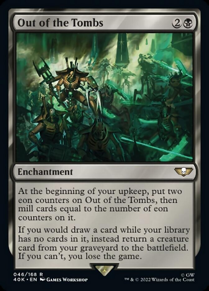 Out of the Tombs (Surge Foil) [Warhammer 40,000] Magic: The Gathering
