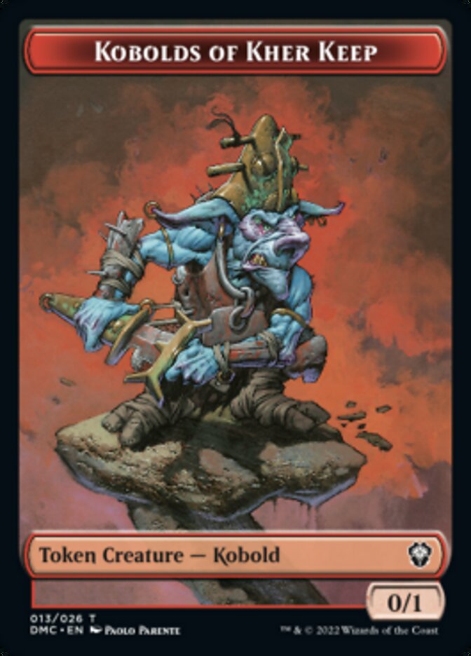 Phyrexian // Kobolds of Kher Keep Double-Sided Token [Dominaria United Tokens] Magic: The Gathering