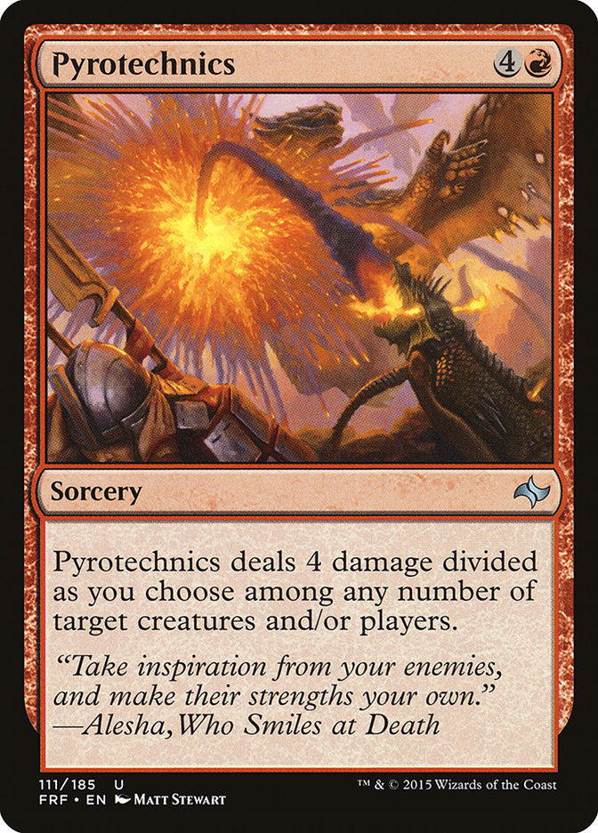 Pyrotechnics [Fate Reforged] Magic: The Gathering
