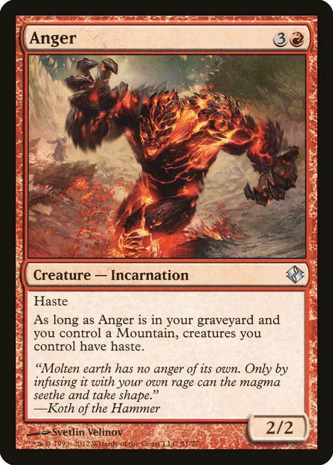 Anger [Duel Decks: Venser vs. Koth] Magic: The Gathering