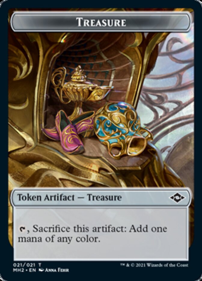 Treasure (21) // Zombie Army Double-Sided Token [Modern Horizons 2 Tokens] Magic: The Gathering