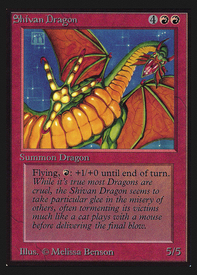 Shivan Dragon [International Collectors' Edition] Magic: The Gathering