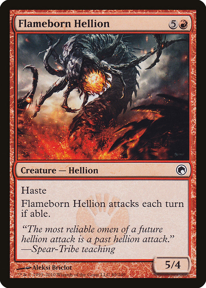 Flameborn Hellion [Scars of Mirrodin] Magic: The Gathering