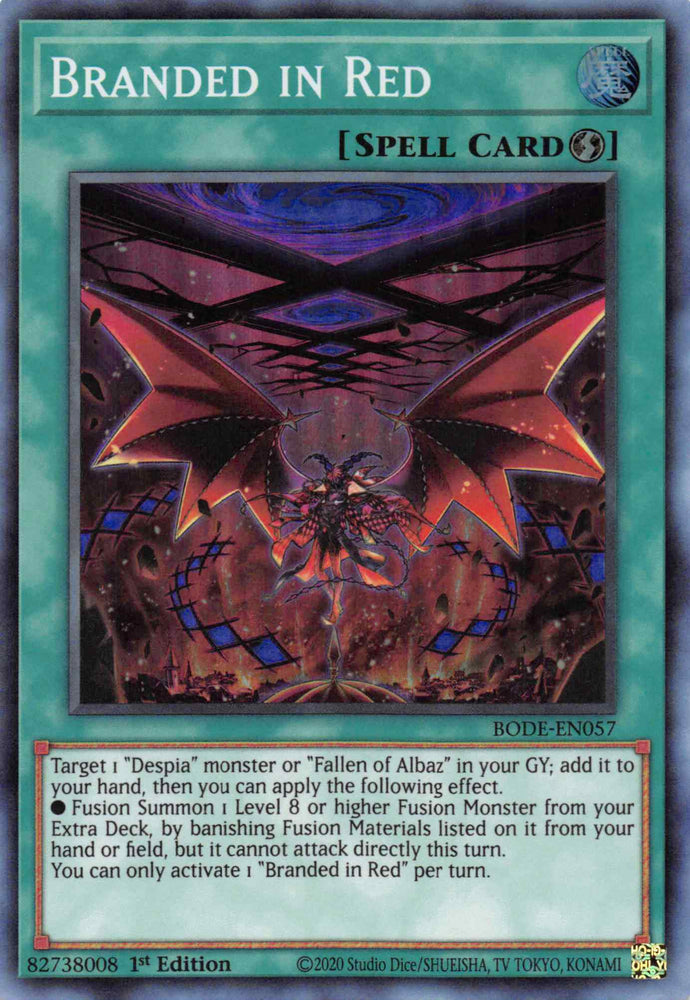 Branded in Red [BODE-EN057] Super Rare Yu-Gi-Oh!
