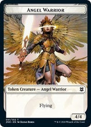 Angel Warrior // Copy Double-Sided Token [Zendikar Rising Tokens] Magic: The Gathering