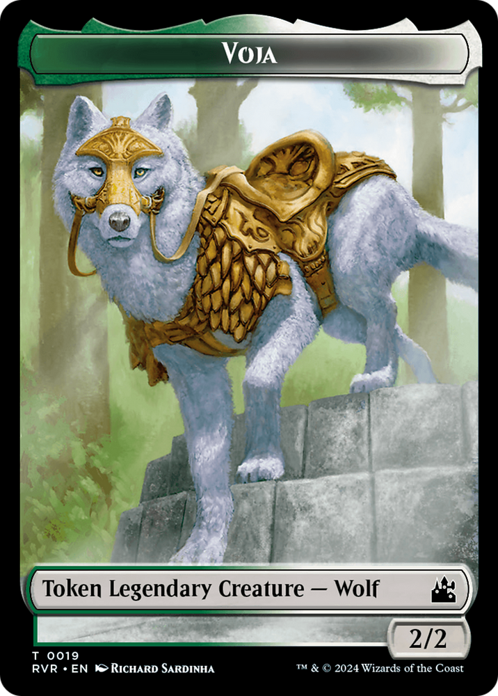 Saproling // Voja Double-Sided Token [Ravnica Remastered Tokens] Magic: The Gathering