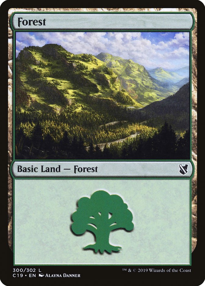 Forest (300) [Commander 2019] Magic: The Gathering