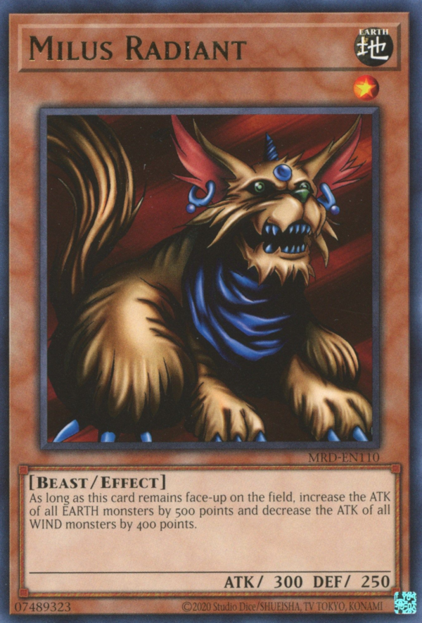 Milus Radiant [MRD-EN110] Rare Yu-Gi-Oh!